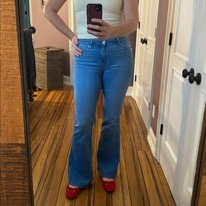 PAIGE Flare & Wide Leg Jeans in Denim Blue Tall / Long